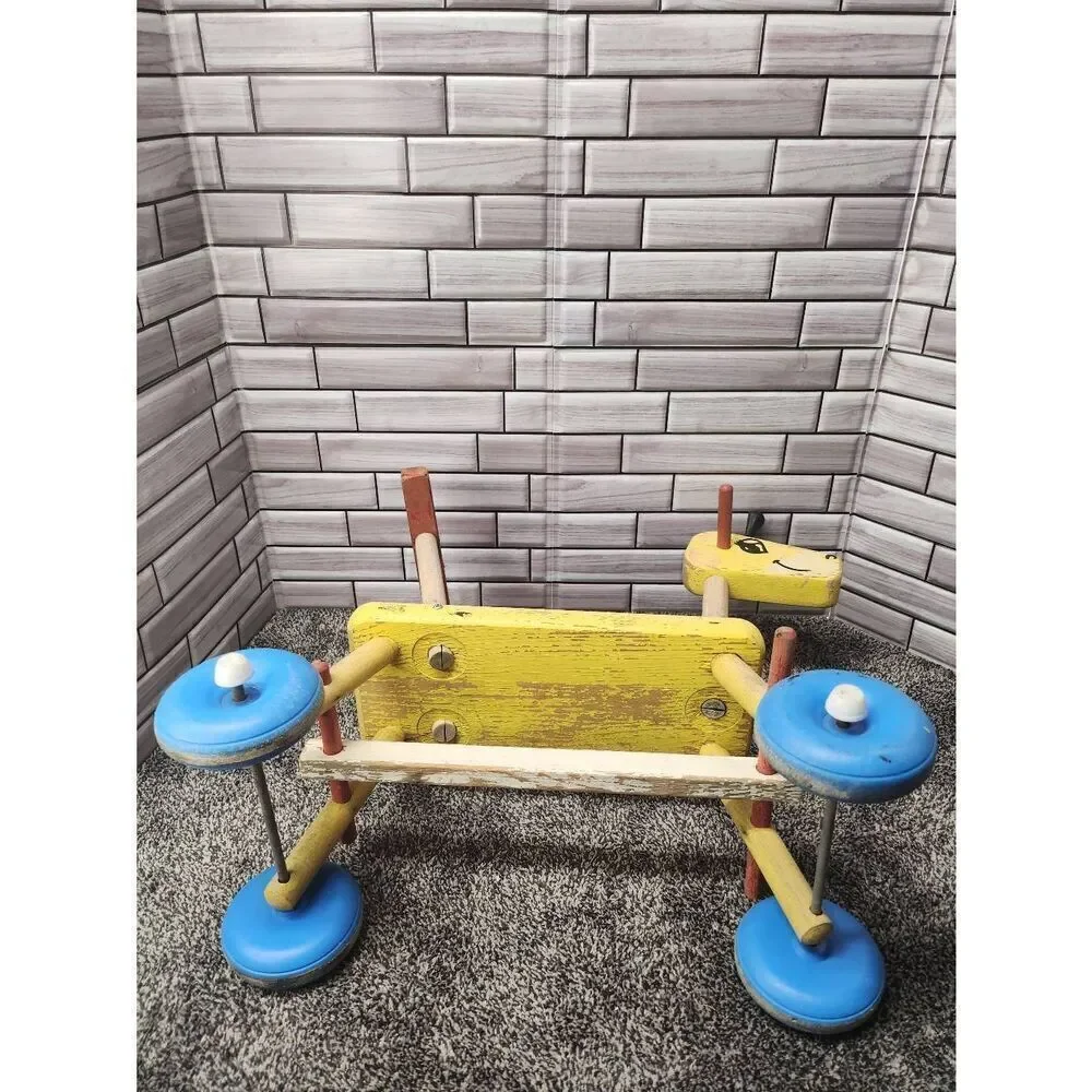 Vintage Playskool Ride On Rolling Giraffe